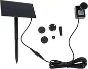 1Set Solar Water Fountain Pump Solar Powered Garden Fountain for Bird Baths Durable Floating Fountain with Nozzles for Outdoor Decor and Water Features