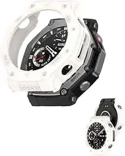 Case for Amazfit T-Rex 3,NOUKAJU TPU Protective Cover,Easy to Install,Drop-Proof,Scratch-Proof,Protective Case for Amazfit T-Rex 3 Smartwatch(White)