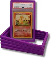 PSA Graded Bumper Guard | Protect Your Cards from Drops and Scratches | Bumper for PSA Graded Cards Only (Purple)