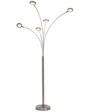 BRIGHTECH Orion Nickel LED Floor Lamp