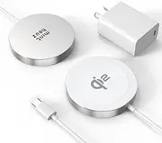 [Minthouz] Qi2 Magnetic Wireless Charger,Travel Mag-Safe iPhone Charger,Qi-Certified 15W Fast Charging, for iPhone 16/15/14/13/12 Full Series
