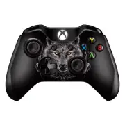 Skins Decal Wrap for Xbox One / One S Controller Wolf dreamcatcher back white
