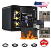 1.2 Cu. Ft. Secure Home Safe Box with Water & Fire Protection and LED Light