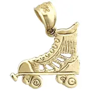 14K Gold Roller Skate Charm