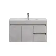 Nova | 900mm Concrete Grey Wall Hung Plywood Vanity