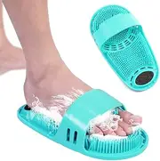 meidong Silicone Shower Foot Scrubber Personal Foot Massage and Cleaning, Non-Slip Foot Scrubber for Men and Women (1PCS Green)
