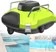 Automatic Cordless Pool Cleaner,Cordless Robotic Pool Cleaner,Cordless Automatic Pool Cleaner,Self-Parking Technology,for Above-Ground/In-Ground Flat Pools Up to Lasts 90 Mins