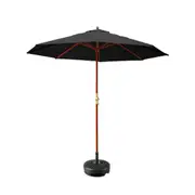 Outdoor Umbrella Pole Umbrellas 3M With Base Garden Stand Deck