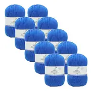 10x Malli Cornflour Blue Blend Basic 100g Knitting Yarn Acrylic/Poly
