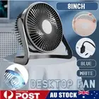 USB Powered Desk Fan Small Quiet Cooler Table Mini Fan 8" Portable Fan