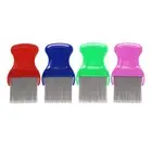 stainless steel combs for head lice dectection kids pet flea cootie comb;;b