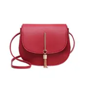 2Pcs Plush Backpack Women's Pu Leather Crossbody One Shoulder Messenger Bag Lady Girl Shopping Tassel Messenger Bag