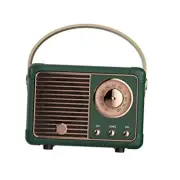 Retro Bluetooth Speaker, Vintage Decor, Mini Wireless Bluetooth Speaker, Green