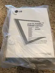 Sealed New LG TV Owner’s Manual Plasma TV Model 32" LG TV with Remote