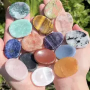 Natural Crystal Worry Stones - Smooth Polished Worry Stone, Palm Stone, Gemstone