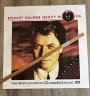 VINTAGE POSTER: ROBERT PALMER Heavy Nova (Original InStore 1988)