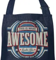 Mens Awesome Denim BBQ Apron | One Size Fits Most