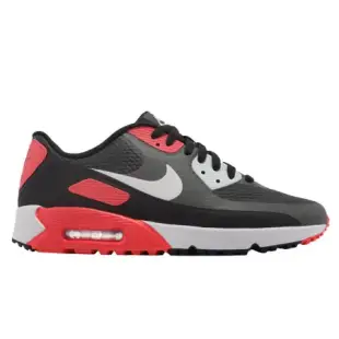 Nike 高爾夫球鞋 Air Max 90 Golf 男鞋 女鞋 黑 紅 無釘 氣墊 CU9978-010