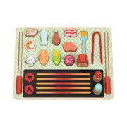 Tooky Toy Grill Play Pretend Wooden Interactive Fun Play Set Kids/Children 3y+