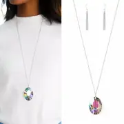 Paparazzi ~ Celestial Essence MultiIRIDESCENTNecklace ~ EXCLUSIVE 2022