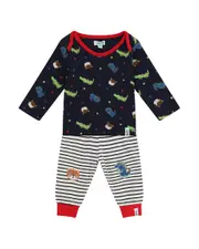 Lilly and Sid 2pc Dino Sid Knee Pant Set