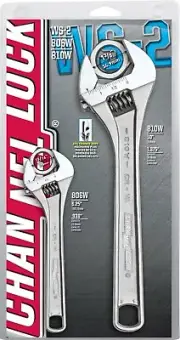 Channellock 2 pc. Adjustable Wrench Set Model: WS-2 ~ 6 & 10" Brand New!