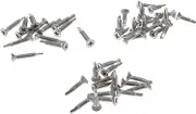 iplusmile 105pcs Stainless Steel Self Drilling Screws Anti-Slip Drilling Tail Wire Countersunk End for Metal