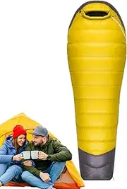 Winter Sleeping Bags for Adults, Ultralight Sleeping Bag, Down Sleeping Bag, Backpacking Sleeping Bag for Hiking Camping, Compact Mummy Sleeping Bag Adult, Down Sleeping Bag