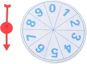 10cm Compact Prize Wheel Reusable Party Supplies Classroom Carnival Trade Show Materials
