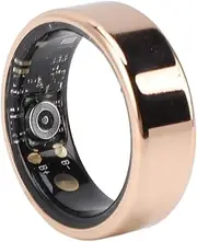 Smart Ring, Stainless Steel Smart Ring Fitness, Waterproof, with Charging Cable, Compatible with for Android and for iOS. Gold