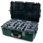 Trekking Green & Desert Tan Pelican 1595 Air case. With dividers & lid org.