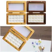 Watercolor Paint Box 15 Grids Paint Palette Mixing Tray Empty Palette Case