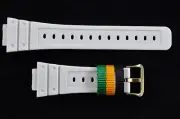 Genuine Casio Watch Band Strap SHINY WHITE Rubber DW-6900R-7V