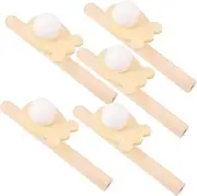 KOMBIUDA Funny Boys and Girls Water Toy 5pcs Wooden Floating Blowing Balls Develop Motor Skills Enhance Balance for Outdoor Fun