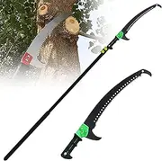 Telescopic Folding Pruning Saw, Garden High Altitude Branch and Leaf Trimming Telescopic Pole Saw, Hacksaw Hand Saw High Branch Saw for Garden, Wood, Tree, Pruning Cutting 3.6m/12ft