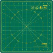 OLFA Rotating Rotary Cutting Mat 12"X12"-Green 1160762