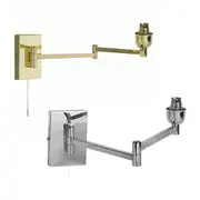 incandescent Swing Arm Wall Bracket Light Chrome/Brass Superlux Lighting - PD8163