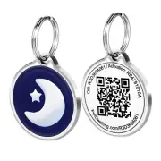 Pet Dwelling Nature QR Code Pet Tag: Instant Online Profile Access & Scan Alert