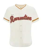 Baseball style shirt L,M White/Multicolor