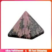 Natural Rose Rhodonite Orgone Energy Crystal Pyramid Quartz Gemstone Tower Reiki