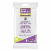 SCULPEY ULTRALIGHT - Light Weight Oven Bake Polymer Clay - 227gm (8oz) White