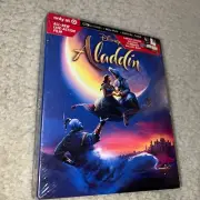 ALADDIN LIVE ACTION 4K ULTRA HD BLU RAY 2DISC TARGET EXCLUSIVE DIGIPACK BOOK New