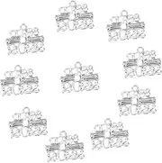 [TEHAUX] Graduation Pendant Rhinestone School Charm Diploma Charms Graduation Charms Graduation Pendant Grad Keychains DIY Charm Jewelry Making Findings Silver Alloy