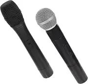 ERINGOGO 2Pcs Microphone Pretend Play Microphone for Stage Performance Lip Sync Cosplay and Photo Props Present