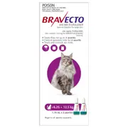 BRAVECTO Flea & Tick Spot On Treatment 6.25-12.5kg Cat - 2pk