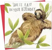 Twizler Funny Birthday Card Sloth - Funny Card Birthday - Happy Birthday Card - Funny Birthday Card Men - Funny Birthday Card Women - Funny Birthday Card Him - Funny Birthday Card Her - Sloth Card