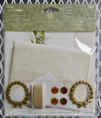 2004 Anna Griffin Congratulations Card Making Kit~New~Charms, Embellishments
