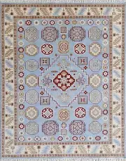 Luxury Hand-Knotted Wool Rug Persian Oriental Vintage Handmade Floor Art Chatai