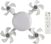 Generic E27 Socket Ceiling Fans with Lights Drone Shape LED Light with Remote(4 Heads)
