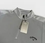 Callaway Opti-Dri Tradewinds Men's XL Long Sleeve Quarter Zip Pullover Gray